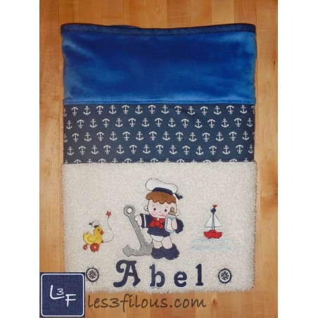 Matelot Couverture Ultra-Douce Brodée et Personnalisée CUD-038