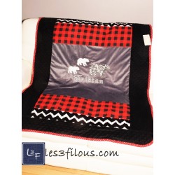 Ours Couverture Ultra-Douce Brodée et Personnalisée CUD-040