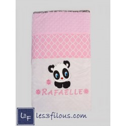 Panda Couverture Ultra-Douce Brodée et Personnalisée CUD-043