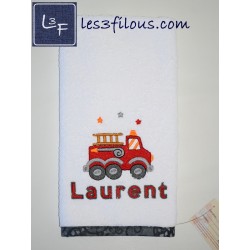 Pompier Couverture Ultra-Douce Brodée et Personnalisée CUD-048