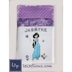 Princesse Jasmine Couverture Ultra-Douce Brodée et Personnalisée CUD-051