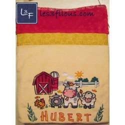 Ferme Couverture Ultra-Douce Brodée et Personnalisée CUD-067