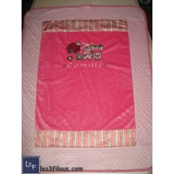 Ferme Couverture Ultra-Douce Brodée et Personnalisée CUD-067