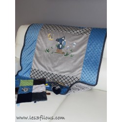 Renard Couverture Ultra-Douce Brodée et Personnalisée CUD-081