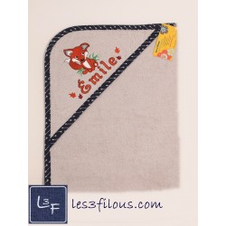 Renard Maman Couverture Ultra-Douce Brodée et PersonnaliséeCUD-082