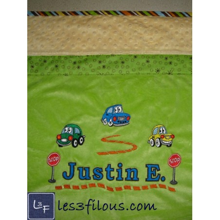 Voitures de Courses Couverture Ultra-Douce Brodée et PersonnaliséeCUD-085
