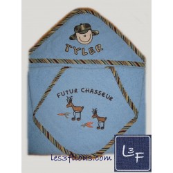 Chasseur Chevreuil Serviette Capuchon Brodée et Personnalisée DOU-055