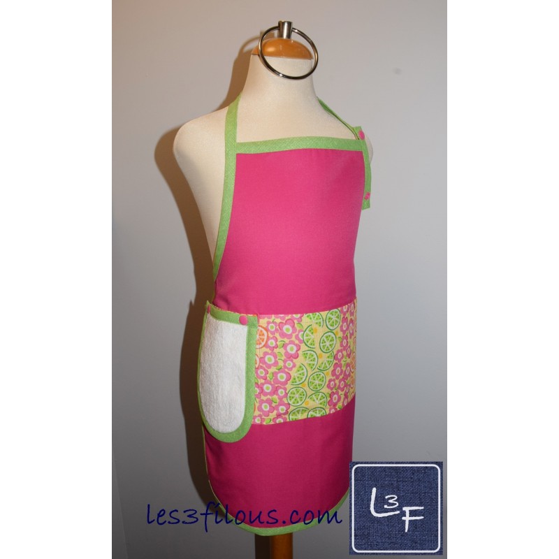 Tablier Enfant Tutti Frutti Tablier avec Essuie-mains TEN-071P