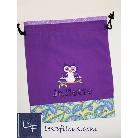 Hibou Chouette Sac à souliers  SAS-019