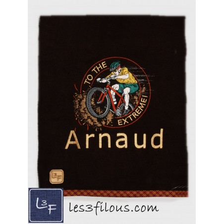 Vélo Cycliste Drap de Bain Brodé et Personnalisé DRA-119