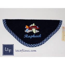 Avion Serviette Capuchon Brodée et Personnalisée  DOU-064