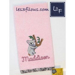 Koala Débarbouillette Brodé et Personnalisé DEB-066