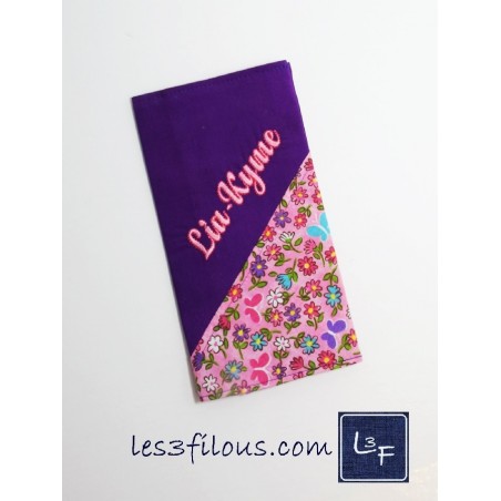 Protège Carnet de Santé fleurs Personnalisé SAN-002