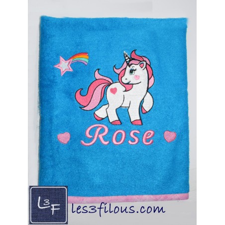 Licorne Drap de Bain Brodé et Personnalisé DRA-131