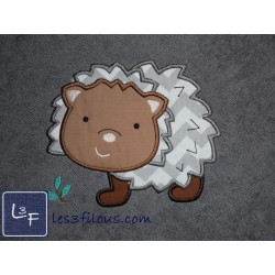 Hérisson Essuie-mains Brodé et Personnalisé ESS-022