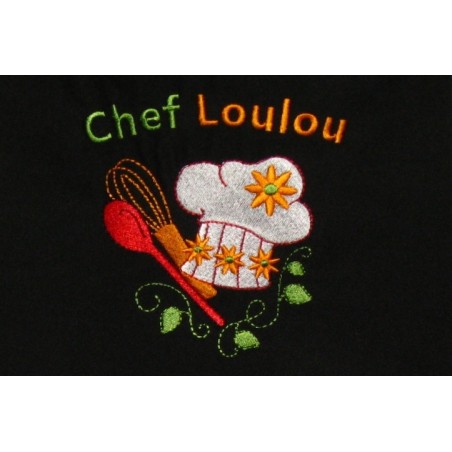 Chef et toque Choix de Broderie pour Tablier