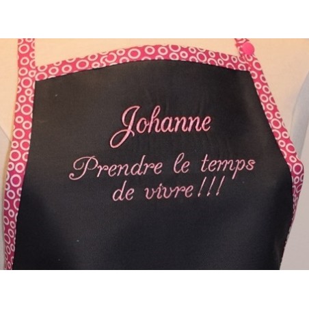 Créé votre Message Personnel Choix de Broderie pour Tablier