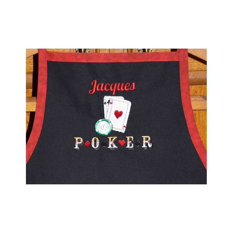 Poker Choix de Broderie pour Tablier