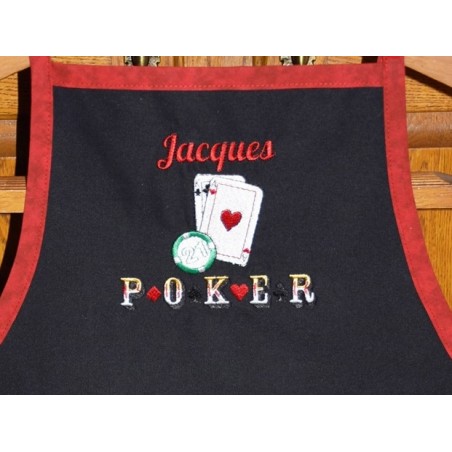 Poker Choix de Broderie pour Tablier