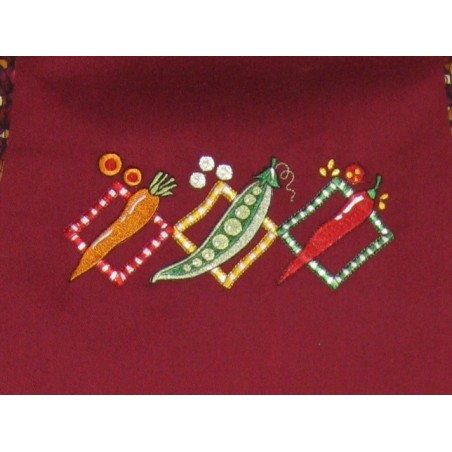 Legumes Choix de Broderie pour Tablier