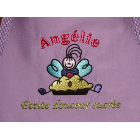 Fée Patissiere Petite douceur Sucrée Choix de Broderie pour Tablier