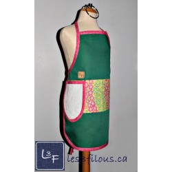 Tutti Frutti Tablier Enfant avec Essuie-mains Prêt à Broder TEN-098P