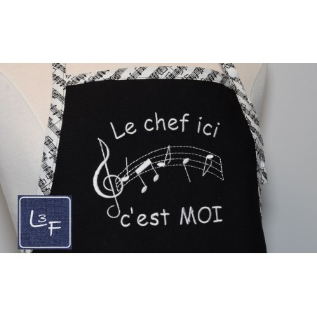 Chef Musicien Choix de Broderie pour Tablier