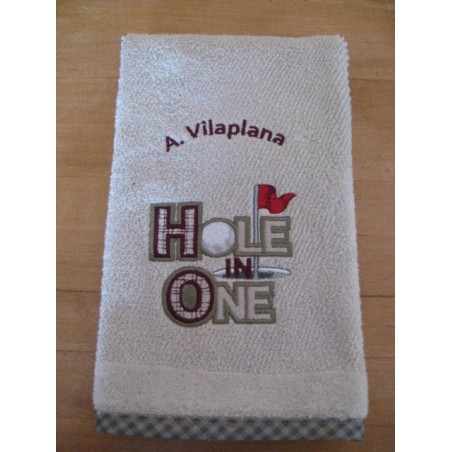 Serviette de Golf Trou d'un Coup Hole In One GOL-005